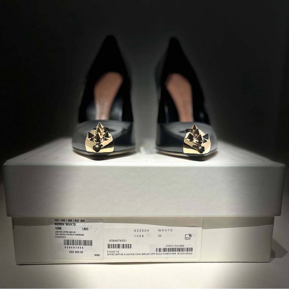 Alexander McQueen • Spike Stud Detailed Ballerina Shoes • Size 39